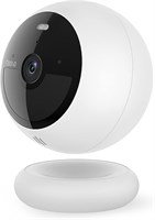 Беспроводная камера видеонаблюдения Noorio B200 с разрешением 1080P и локальным хранилищем 8 ГБ. Беспроводная камера видеонаблюдения для дома с питанием от аккумулятора. Цветная камера ночного видения с подсветкой. Работает с Alexa. Настраивается за счита 1000014431