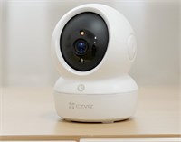 EZVIZ Outdoor Security, камера H6C Pro 4K Ultra HD, интеграция с голосовым помощником для умного дома, 8 МП, оповещения о движении, всепогодный корпус, белый цвет 1000014441