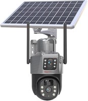 Камера видеонаблюдения StormView Solar WiFi, 4 МП, двойной объектив, обзор 360°, водонепроницаемая, голосовая связь, обнаружение мобильных устройств 1000014448