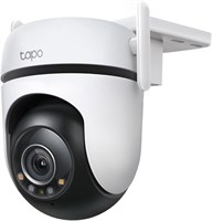 TP-Link Tapo 2K 4MP панорамирование/наклон Wi-Fi камера видеонаблюдения с функцией видеонаблюдения | Обзор на 360° | Обнаружение людей, домашних животных и транспортных средств | Цветное ночное видение Starlight | Защита от атмосферных воздействий IP66 | 1000014450