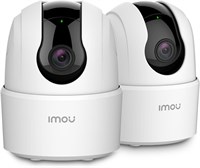 Камера Imou 1080P для дома, комплект из 2 камер для помещений 2 Мп, камера Wi-Fi 360°, камера видеонаблюдения для дома с функцией отслеживания движения, двусторонней аудиосвязью и ночным видением, работает с Aleax (комплект из 2 камер Ranger 2C 2 Мп) 1000014453
