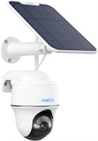 Камера видеонаблюдения Reolink PTZ на солнечной батарее, беспроводная, наружная, с разрешением 2K+ и ночным видением, 5 МП, обзором 360°, аккумулятором, обнаружением людей/автомобилей, Wi-Fi 2,4/5 ГГц, двусторонней аудиосвязью, поддержкой Alexa, Argus PT 1000014473
