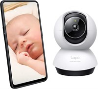 TP-Link Tapo 4-мегапиксельная камера видеонаблюдения с панорамированием/наклоном 2K и обзором на 360° | ИИ, обнаружение плача человека, домашних животных, транспортных средств и ребёнка | Ночное видение | Двусторонняя аудиосвязь | Безопасное хранение | Уп 1000014491