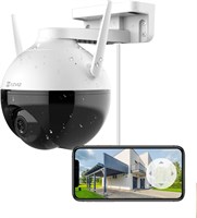 Камера видеонаблюдения EZVIZ C8C, уличная камера видеонаблюдения с разрешением 1080p и Wi-Fi, обзором 360°, цветным ночным видением, водонепроницаемостью IP65, датчиком движения, функцией записи звука, поддержкой SD-карт на 256 ГБ 1000014495