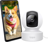 TP-Link Tapo 2K камера видеонаблюдения с функцией панорамирования/наклона и поворота на 360°, Wi-Fi, для наблюдения за детьми | Отслеживание и обнаружение движения | Ночное видение | Двусторонняя аудиосвязь | Безопасное хранение | Работает с Alexa и Googl 1000014502
