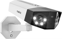 Система видеонаблюдения Reolink 4K Duo 2 PoE | Домашняя уличная IP-камера с углом обзора 180 градусов | Отсутствие слепых зон | Обнаружение людей, транспортных средств и домашних животных | Цветное ночное видение | Двусторонняя связь | Карта памяти microS 1000014515
