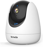 Камера видеонаблюдения Tenda 2K для помещений, Wi-Fi, 6 камер наблюдения за домашними животными для охраны дома, вызов одним нажатием, обнаружение плача человека/домашнего животного/ребенка, ночное видение, подключаемая Wi-Fi-камера для установки внутри д 1000014532