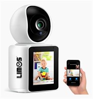 Камера видеонаблюдения для лимузина 1080P Full HD WIFI с функцией видеозвонков, автоматическое отслеживание с помощью ИИ, 2,8-дюймовый HD-дисплей и двусторонняя видеосвязь, приложение для домашней безопасности: im CAM 1000014572