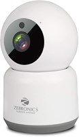 Zebronics Zeb Smart Cam 101 — интеллектуальная камера для помещений с PTZ-навигацией и Wi-Fi (1080p), удалённый мониторинг, технология Plug & Play, ночное видение, отслеживание движения, карта памяти mSD, двусторонняя аудиосвязь, работает со смартфонами A 1000014581