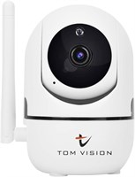 Беспроводная HD-камера Tomvision 1080P с функцией PTZ, Wi-Fi, автоматическим слежением, ночным видением, двусторонней голосовой связью, дистанционным мониторингом, интеллектуальным слежением, обнаружением людей, с SD-картой на 32 ГБ 1000014624
