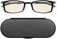 Очки для чтения и работы за компьютером с блокировкой синего света на главной странице ThinOptics в корпусе из алюминия Milano 1000016951