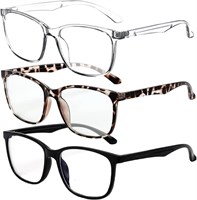 Очки YeeLing Amzboen, блокирующие синий свет, набор из 3 очков, игровые компьютерные очки с имитацией УФ-фильтра, модные поддельные очки с защитой от УФ-излучения, головной боли и напряжения глаз, игровые компьютерные очки 1000017007