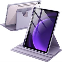 Вращающийся чехол JETech для Samsung Galaxy Tab S10 Lite / S10 FE / S9 FE (10,9 дюйма) / S9 (11 дюймов) с держателем S Pen, защитной крышкой-подставкой с поворотом на 360 градусов, прозрачной задней панелью и функцией автоматического пробуждения/спящего р 1000018615