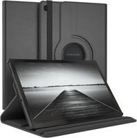 Вращающийся чехол для Samsung Galaxy Tab A8 10.5 2022 [X200/X205/X207], подставка на 360 градусов [автоматический переход в спящий режим/пробуждение], откидной кожаный чехол для планшета (черный) 1000018632