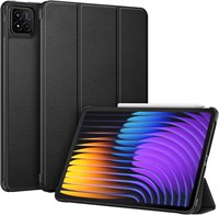 Чехол для Xiaomi Pad 7 / Pad 7 Pro 11,2 дюйма, тонкий кожаный чехол Azonee с функцией автоматического перехода в спящий режим/пробуждения, лёгкий защитный чехол-подставка для планшета, чёрный 1000018645