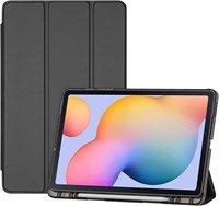 Чехол ProCase для Galaxy Tab S6 Lite 10.4, чехол 2024, 2022, 2020 с держателем S Pen (SM-P620/P625/P613/P619/P615/P610), тройная подставка, мягкий прозрачный чехол из ТПУ с поддержкой автоматического пробуждения/спящего режима - черный 1000018646