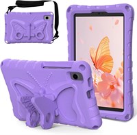 Детский чехол JSUSOU для Samsung Galaxy Tab A9 8,7 дюйма, модель 2023 года (SM-X110/X115/X117) — лёгкий, ударопрочный, детский чехол с ручкой-подставкой для Galaxy Tab A9, фиолетовый 1000018658