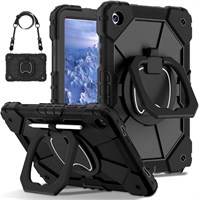 Чехол Lukione для планшета Samsung Galaxy Tab A9 8,7 дюйма, прочный, ударопрочный, защитный чехол для планшета с вращающейся на 360 градусов складной подставкой/держателем для карандашей и защитой экрана, чехол для A9 1000018687