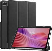 Чехол SKEIDO для планшета Lenovo Tab One/Lenovo Tab K9 8,7 дюйма (2025), лёгкий, складывающийся в три раза, из искусственной кожи, ударопрочный, с функцией автоматического пробуждения/спящего режима - TB305FU (чёрный) 1000018711