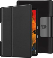 Чехол-мозг для планшета Lenovo Yoga Smart Tab YT-X705 Yoga Tab 5 YT-X705F 10,1 дюйма (2019) с функцией подставки, тонкий защитный чехол из искусственной кожи (черный) 1000018722