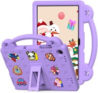 Детский чехол для планшета Samsung Galaxy Tab A9 Plus (2023, 11 дюймов), чехол для планшета, подходит для детей, симпатичный дизайн своими руками, ручка с подставкой, лёгкий защитный чехол из ЭВА, фиолетовый 1000018761