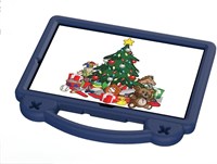 Чехол для Galaxy Tab A9 Plus (11 дюймов), ударопрочный чехол EVA с подставкой и ручкой, детский чехол для планшета Samsung SM-X216B, тёмно-синий с 7 мультяшными фигурками, сделанными своими руками 1000018766