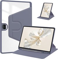 Чехол для планшета Honor Pad 9 12,1 дюйма (2024), прозрачный акриловый чехол с несколькими углами обзора и защитной подставкой для стилуса (фиолетовый) 1000018770