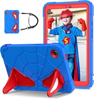 Чехол AVAKOT для Samsung Galaxy Tab A9 8,7 дюйма (модель 2023 года, SM-X110/X115/X117), лёгкий, ударопрочный, детский, с плечевым ремнём для планшета Samsung Galaxy A9 8,7 дюйма - сине-красный 1000018774