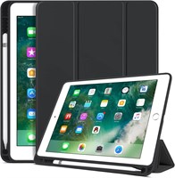 Чехол BENTOBEN для iPad 6-го поколения, чехол для iPad 5-го поколения с держателем для карандаша, складной чехол-книжка премиум-класса с функцией Smart Auto Wake/Sleep, защитный чехол для планшета Apple iPad 9,7 дюйма 2018/2017, черный 1000018775