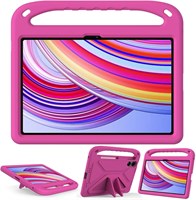 Чехол SKEIDO для Xiaomi Redmi Pad Pro 12,1 дюйма, выпущенный в 2024 году, детский планшетный чехол - прочный и легкий ударопрочный защитный чехол-подставка из ЭВА, совместимый с Redmi Pad Pro (2024) (розово-красный) 1000018776
