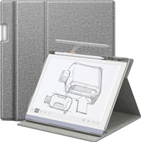 Чехол для планшета Remarkable 2 Paper Tablet 10,3 дюйма (выпущен в 2020 году), регулируемая вращающаяся на 360 градусов обложка-книжка со встроенным держателем для ручки, только для планшета Digital Paper 10,3 дюйма (выпущен в 2020 году), серый 1000018794