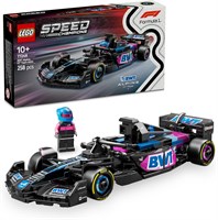 LEGO Speed ​​Champions BWT Alpine F1 Team A524 Игрушечный гоночный автомобиль с коллекционной минифигуркой пилота Формулы-1 - Набор для сборки моделей для мальчиков и девочек от 10 лет или взрослых поклонников автоспорта 77248 83555