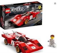 Конструктор LEGO Speed ​​Champions 1970 Ferrari 512 M 76906 - Спортивный красный гоночный автомобиль, коллекционная модель с минифигуркой гонщика, отлично подходит для мальчиков, девочек и детей от 8 лет. 83556