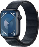 Смарт-часы Apple Watch Series 9 [GPS 41 мм] с алюминиевым корпусом Midnight и спортивным ремешком Midnight Sport Loop, один размер. Фитнес-трекер, приложения для измерения уровня кислорода в крови и ЭКГ, постоянно включенный дисплей Retina, водонепроницае 1000020441