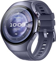 Смарт-часы HUAWEI WATCH 5 46 мм, технология X-TAP с поддержкой нескольких датчиков, измерение уровня кислорода в крови в реальном времени, eSIM, интуитивно понятные жесты, iOS и Android, фиолетовый цвет, 3 месяца дополнительной гарантии HuaweiCare+ (экскл 1000020461