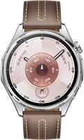 Смарт-часы Huawei Watch GT 6 Atum-B19L, 46 мм, корпус из нержавеющей стали, серый кожаный ремешок. 1000020494