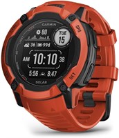 GARMIN Solar Rugged Smartwatch Instinct 2X - Flame Red | Военные GPS-смарт-часы с неограниченным временем автономной работы | Встроенный светодиодный фонарик и спортивное приложение | Круглосуточный мониторинг состояния тела 1000020498