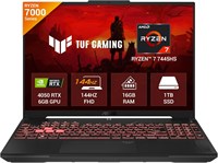 Ноутбук ASUS TUF A16 (2025) оснащен процессором AMD Ryzen 7 7445HS, 16 ГБ оперативной памяти и накопителем на 1 ТБ SSD. Экран с разрешением FHD+ и частотой обновления 144 Гц обеспечивает отличное качество изображения. Видеокарта Nvidia RTX 4050 с 6 ГБ пам 1000020528