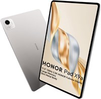 Планшет HONOR Pad X9A 6 ГБ 128 ГБ WiFi, 11,5-дюймовый Fullview экран 120 Гц 2,5K, процессор Qualcomm 6 нм Snapdragon 685, 4 динамика, аккумулятор 8300 мАч, металлический корпус, Android 15, сервисы Google, серый цвет. 1000020751