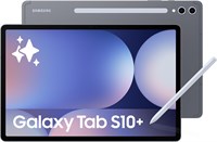 Samsung Galaxy Tab S10+, планшет с искусственным интеллектом, планшет на Android, Wi-Fi, 12 ГБ ОЗУ, 256 ГБ памяти, AMOLED-дисплей, антибликовое покрытие, прочный, стилус S Pen в комплекте, цвет «лунный камень» (версия для ОАЭ) 1000020763