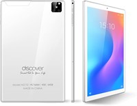 Discover T2, обучающий планшет 10,1 дюйма, смарт-планшет, Android 8.1, 64 ГБ, 4 ГБ DDR3, 4G LTE, две SIM-карты, двойная камера, Wi-Fi (белый) 1000020949