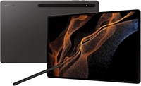 Планшет Samsung Galaxy Tab S8 Ultra на базе Android, 14,6-дюймовый ЖК-экран, 128 ГБ памяти, стилус S Pen в комплекте, процессор Qualcomm Snapdragon, батарея на весь день, сверхширокоугольная камера, 5G + WiFi, графитовый цвет (версия для ОАЭ). 1000020995