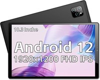 Планшет Kinstone Android 12, 10,3 дюйма, 4 ГБ + 128 ГБ, аккумулятор 7500 мАч, быстрый восьмиядерный процессор 2,0 ГГц, Wi-Fi 2,4G + 5G, IPS-экран 1920x1200 FHD, поддержка Netflix Widevine L1, двойная камера, Bluetooth 5.0, GPS. 1000021068