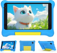 Детский планшет, 7 дюймов, Android-планшет для детей, 5 ГБ ОЗУ + 32 ГБ ПЗУ + 128 ГБ с возможностью расширения, Wi-Fi, Bluetooth, Type-C, детский планшет с ударопрочным защитным чехлом, синий. 1000021069