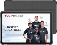 Планшет TCL TABMAX 10.4, Android 11, Full HD 2K, 10,36 дюйма, 6 ГБ + 256 ГБ с возможностью расширения до 512 ГБ, аккумулятор 8000 мАч, камера 8 Мп + 13 Мп, Wi-Fi, процессор Snapdragon 665 (в комплекте с чехлом). 1000021078
