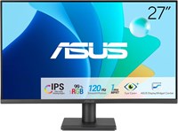Игровой монитор ASUS VA279HG Eye Care: 27 дюймов, IPS, Full HD, 99% sRGB, безрамочный, 120 Гц, Adaptive-Sync, 1 мс MPRT, HDMI, VGA, защита от синего света, отсутствие мерцания, возможность настенного крепления — черный. 1000021508