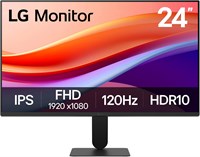 Компьютерный монитор LG 24U411A-B, 24 дюйма, Full HD (1920 x 1080) IPS, 120 Гц, HDR10, режим чтения, защита от мерцания, HDMI, тонкая подставка, черный. 1000021510