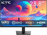 24-дюймовый монитор KTC — игровой монитор 1080P 100 Гц FreeSync с HDR10, креплением VESA, регулируемым наклоном, дизайном ZeroFrame, разъемами HDMI, VGA, для наушников, монитор для работы с ПК в офисе. 1000021512