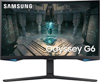 Samsung Odyssey G6 32-дюймовый изогнутый QHD-монитор с частотой обновления 240 Гц и временем отклика 1 мс, встроенными динамиками, HDMI 2.1 и Display Port - LS32BG650EMXUE 1000021531