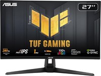 Игровой монитор ASUS TUF Gaming VG279QM1A: 27 дюймов, Full HD (1920x1080), 280 Гц (OC), Fast IPS, ELMB Sync, 1 мс (GTG), Freesync Premium™, совместимость с G-Sync, Variable Overdrive — черный. 1000021549